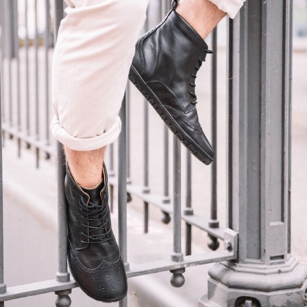schwarze wasserdichte Barfußschuhe