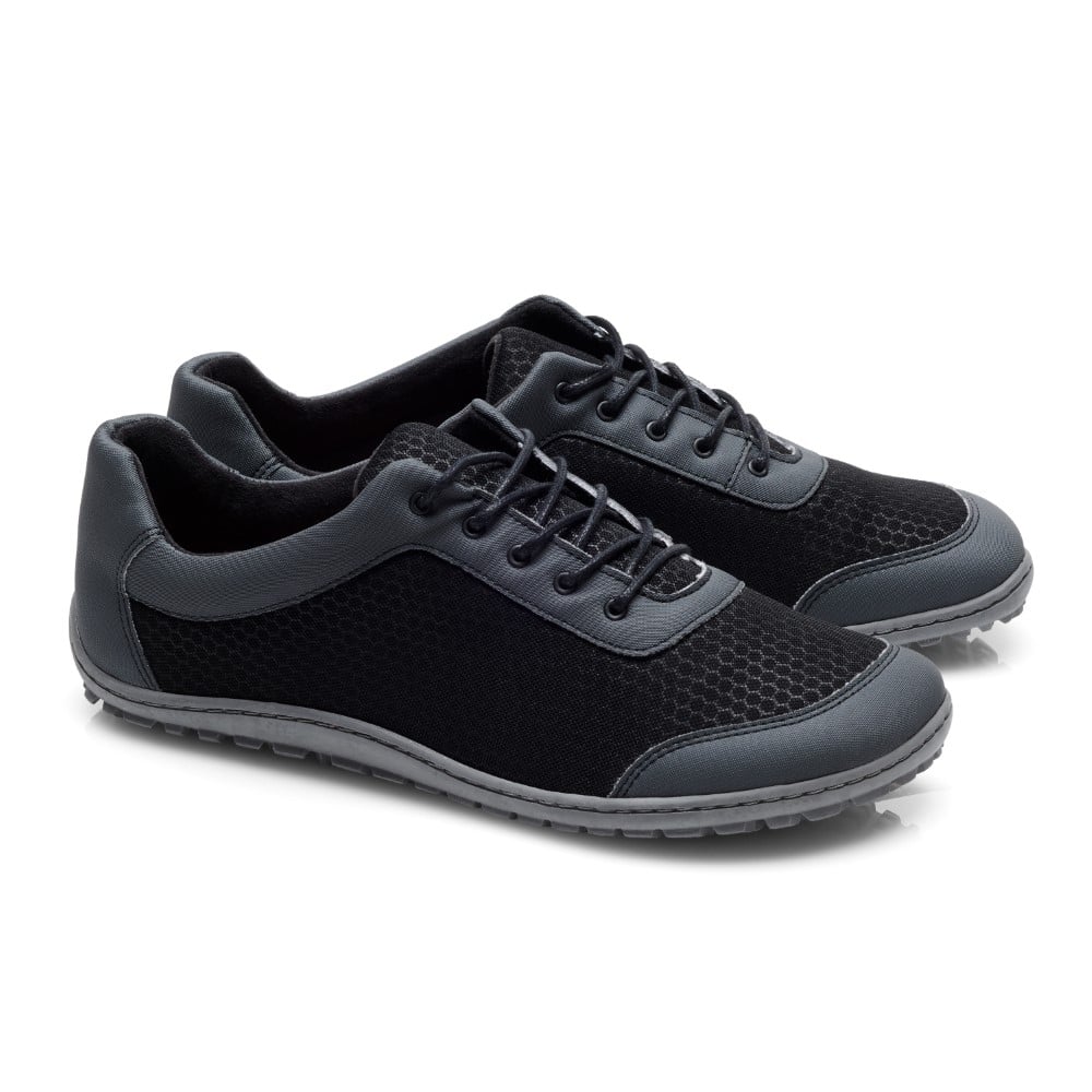 Barfuß Laufschuh Barfußschuhe Running Black | SQIP Grey - Barefoot ZAQQ Nachhaltige - Manufaktur ZAQQ -